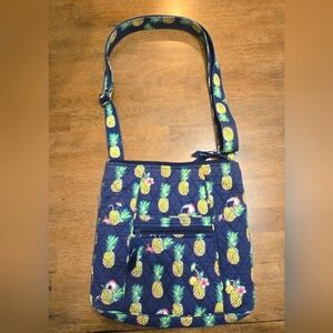 Vera Bradley Pineapple Toucan Party Print Crossbody Bag